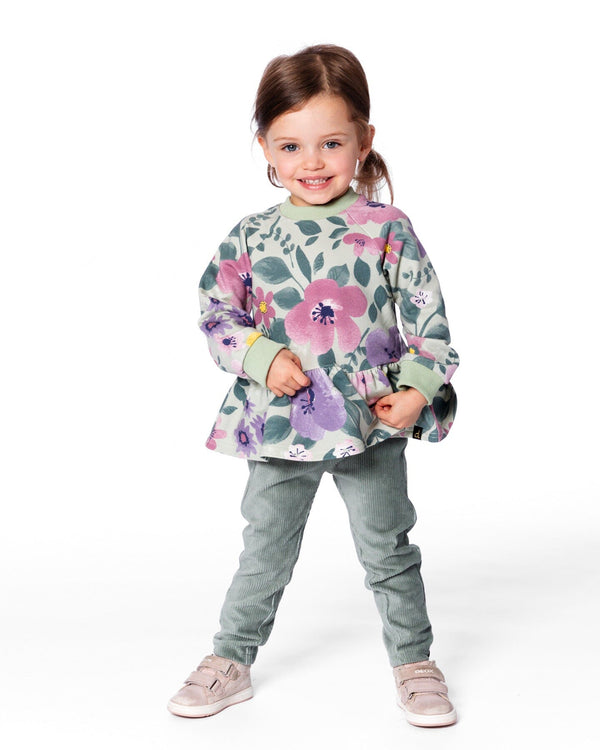Stretch Velour Tregging Jade Green - H20F20_325