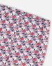 Organic Cotton Leggings Blue Apple Print - H20I60_080