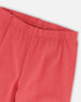 Organic Cotton Leggings Red With Apples - H20I60_709