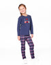 Organic Cotton T-Shirt Navy Blue With Apple Treats - H20I70_484