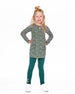 Jersey Tunic Green With Floral Print - H20J77_073