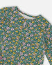 Jersey Tunic Green With Floral Print - H20J77_073