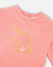 Bi-Material Dress Dusty Pink With Mesh Skirt And Unicorn - H20K87_681