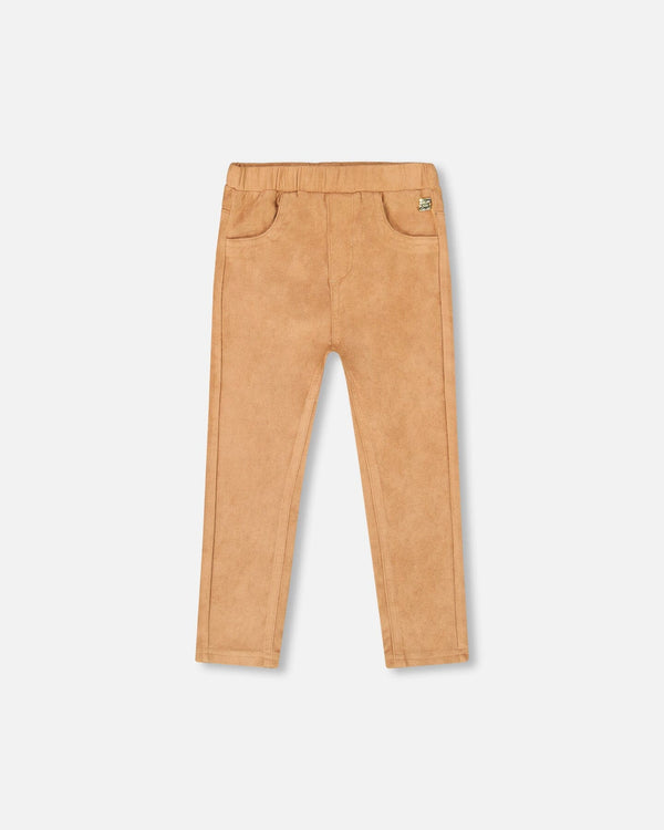 Stretch Suede Treggings Light Pecan Brown - H20M21_960