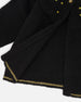 Knitted Cardigan With Rhinestones Black - H20OGT31_999