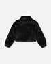 Fake Fur Short Jacket Black - H20Q50_999