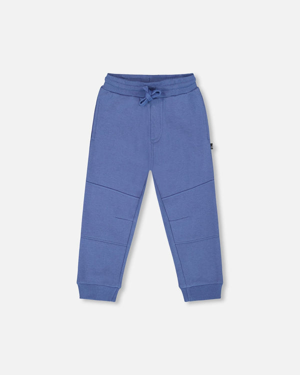 Fleece Sweatpants With Articulated Knees Blue - H20S20_480