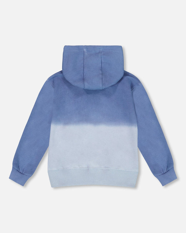 Full Zip Hooded Fleece Jacket Blue - H20S30_480