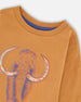 Organic Cotton Long Sleeve T-Shirt Cashew Brown - H20S65_931