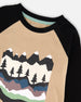 Long Raglan Sleeve Jersey Tee Beige - H20U70_915