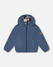 Reversible Mid-Season Sherpa Jacket Blue Camo - H20W65_479