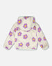 Reversible Mid-Season Sherpa Jacket Lavender Flower - H20W65_530