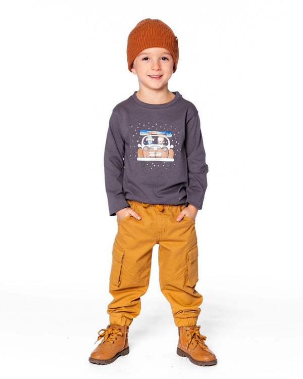 Twill Jogger Cargo Pants Ochre - H20YB20_241