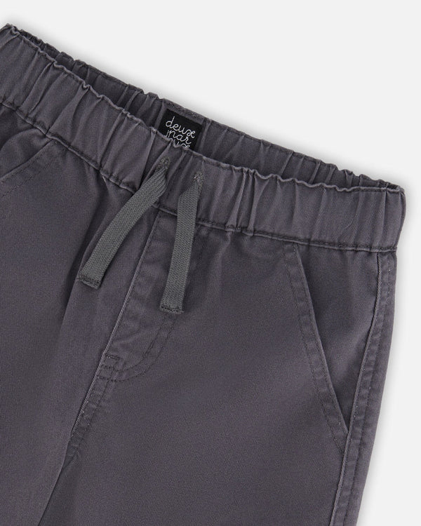 Twill Jogger Cargo Pants Dark Gray - H20YB20_456