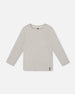 Organic Cotton Jersey Pocket T-Shirt Heather Beige Gray - H20YB70_193