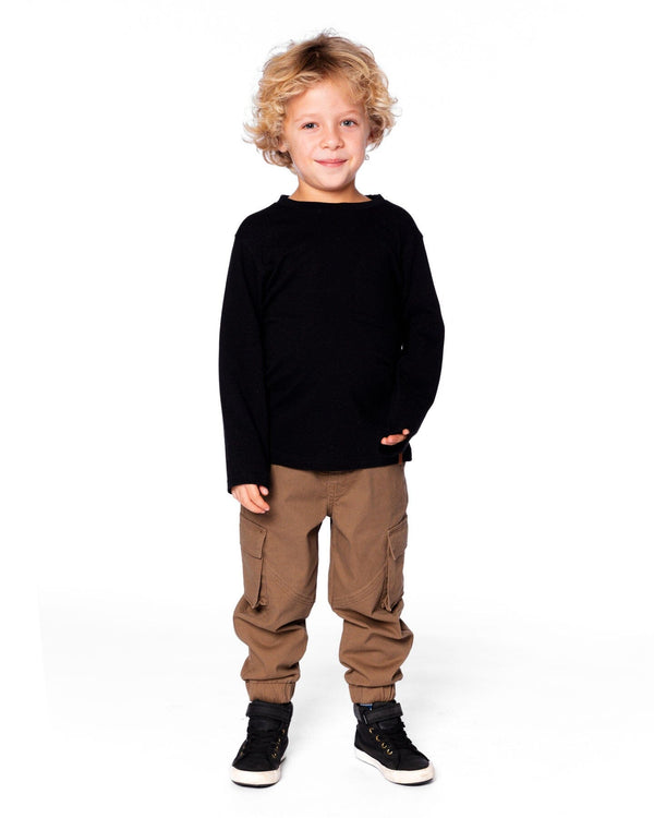 Organic Cotton Jersey Pocket T-Shirt Black - H20YB70_999