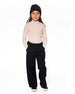 Waffle Flare Leg Pants Black - H20YG22_999