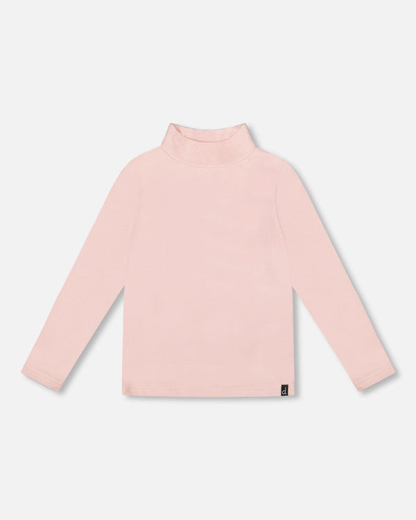 Super Soft Ribbed Mock Neck Top Pink - H20YG71_622
