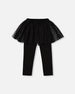 Leggings With Tulle Skirt Black - H20YG81_999