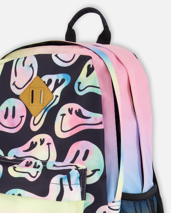 Kids Backpack Smiley Face Girl - H20ZSD_018