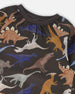School Apron Black Dinosaur Print - H20ZTA_026