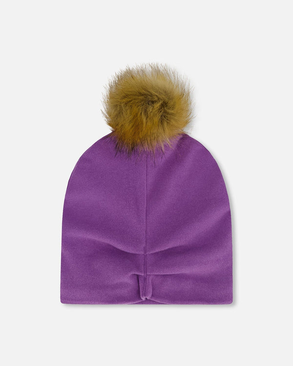 Mid-Season Jersey Pompom Hat Lavender - H20ZW03_530