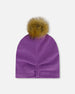 Mid-Season Jersey Pompom Hat Lavender - H20ZW03_530