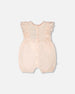 Organic Cotton Jersey Romper With Frills Peach - H30A41_06006