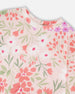 French Terry Sweatshirt Pink Printed Flowers - H30F30_3H216