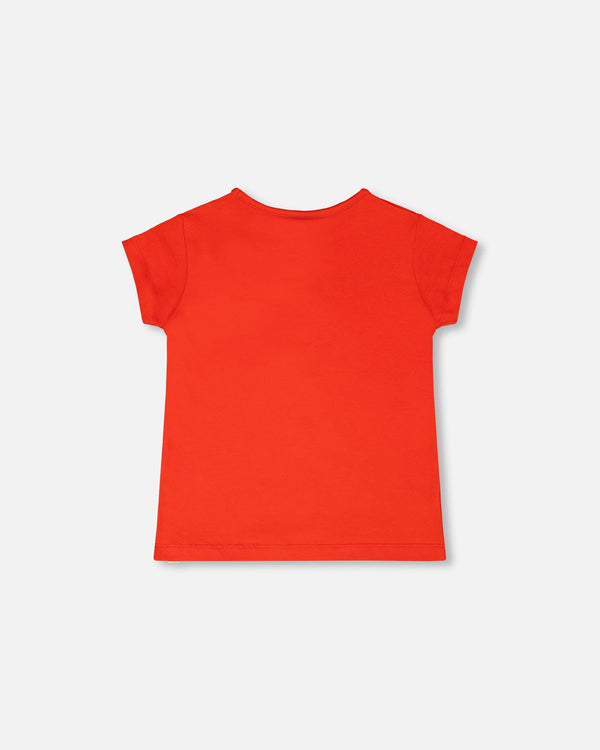 Organic Cotton Jersey T-Shirt Red - H30H70_07620