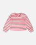 Striped Sweater Pink And White - H30I31_3H139