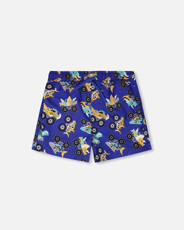 Boardshorts Blue Truck Print - H30OB10_3H160