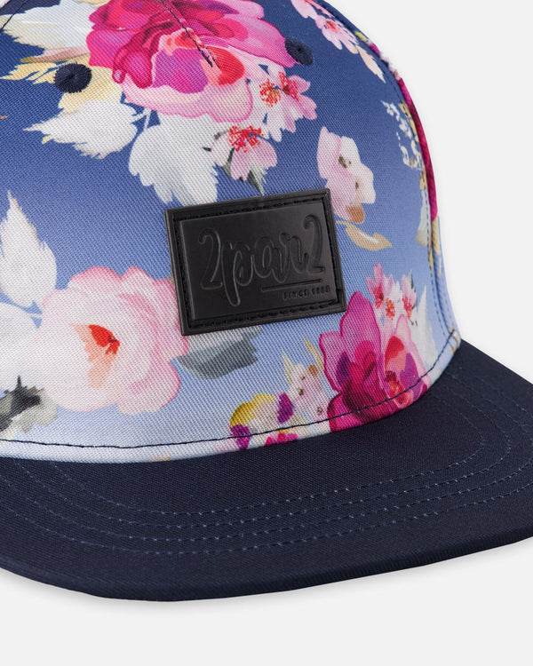 Cap Blue Rose Print - H30VGC_3H144