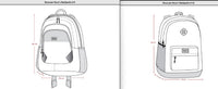 Kids Backpack Smiley Face Girl School Supplies Deux par Deux 