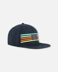 Neon Stripe Cap Heather Black - F30VC20_999