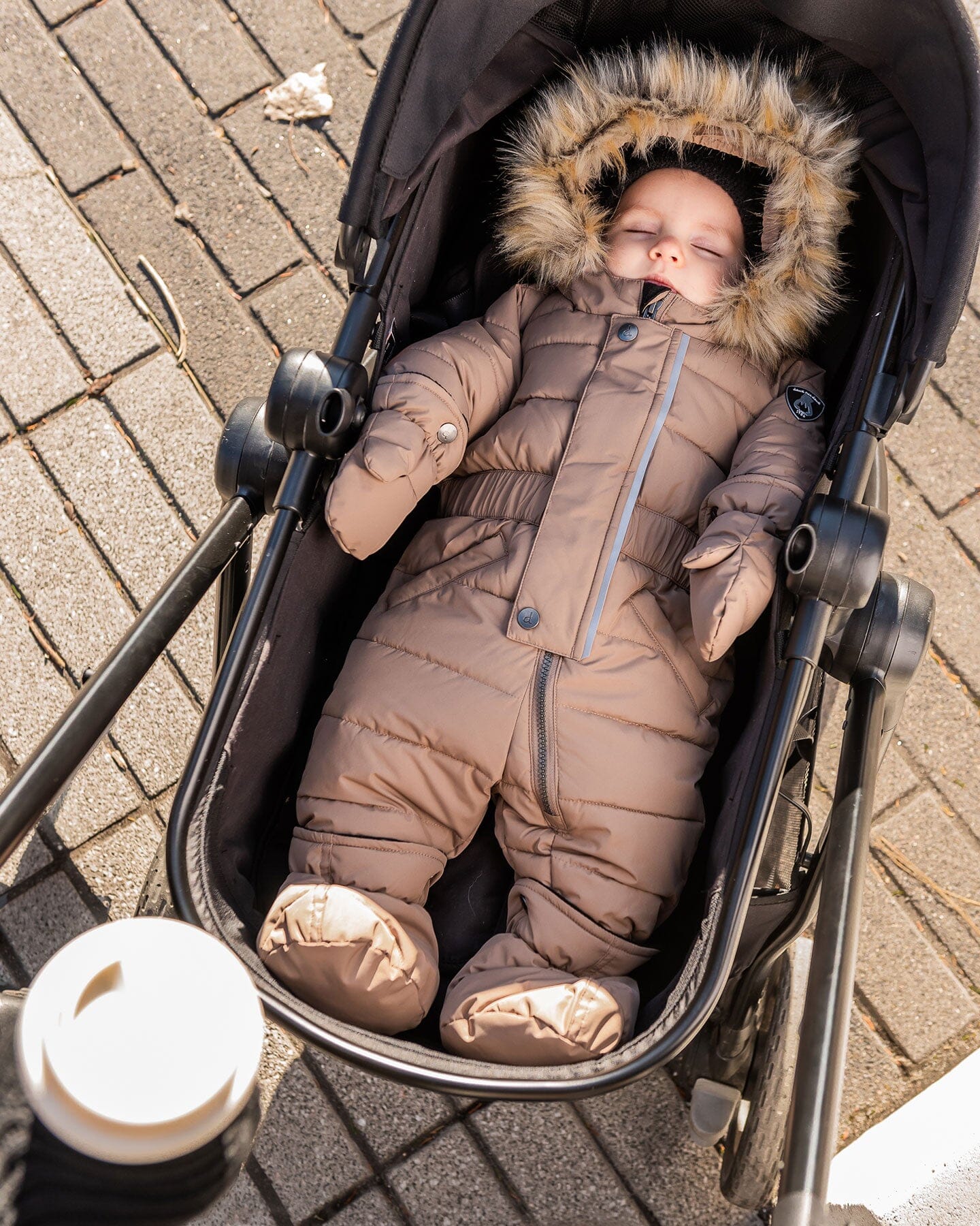 One-Piece Baby Original Puffy Snowsuit Chanterelle Snowsuits Deux par Deux 