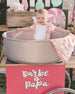Printed Muslin Short And Organic Cotton Bodysuit Set Pink And White Flowers Sets Deux par Deux 