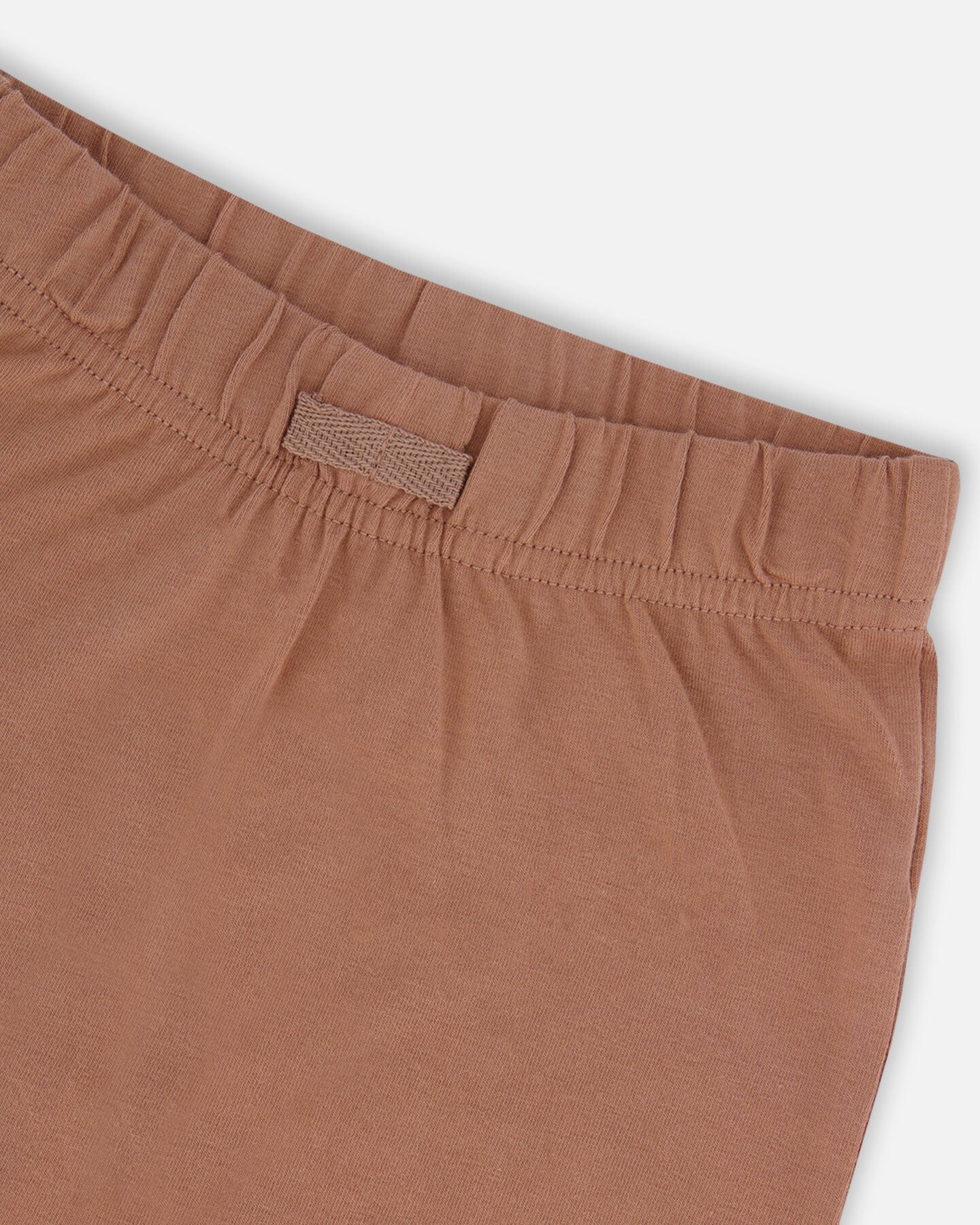 Printed Organic Cotton Top And Short Set Brown, Yellow, And Bananas - G30C12_144