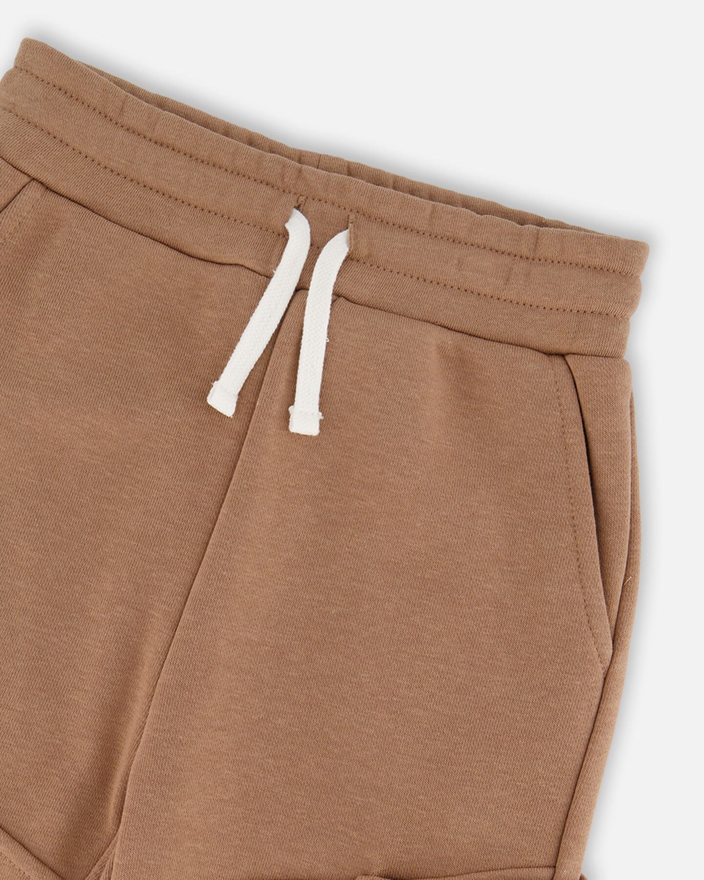 French Terry Sweatpants With Side Pockets Beige - G30U23_919