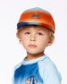 Printed Cap Navy Blue, Turquoise, And Orange - G30VBC_000