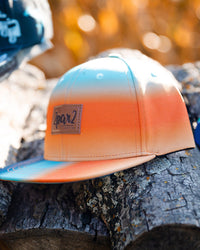 Printed Cap Navy Blue, Turquoise, And Orange - G30VBC_000