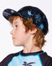 Printed Cap Light Blue Beach On Black - G30VBC_036