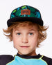 Printed Cap Green Jungle On Black - G30VBC_040