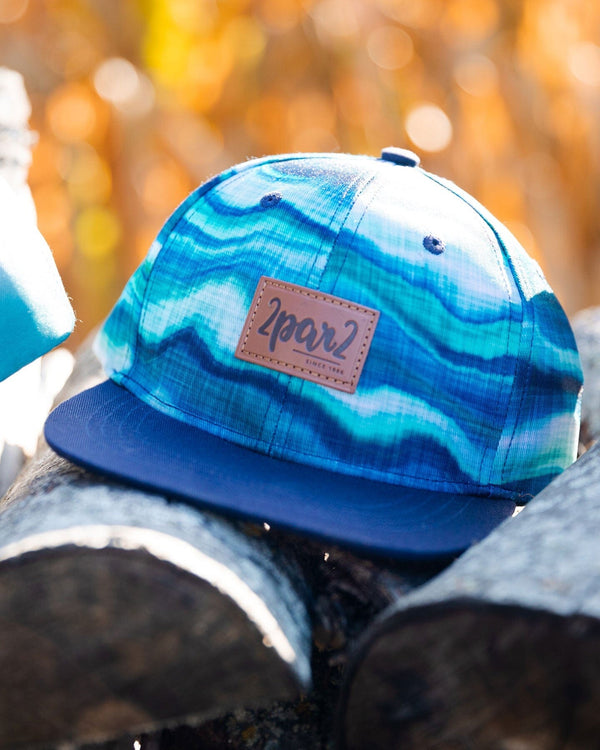 Printed Cap Blue Wave And Black - G30VBC_042