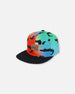 Printed Cap Black And Multicolored Crocodiles - G30VBC_061