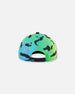 Printed Cap Black And Multicolored Crocodiles - G30VBC_061