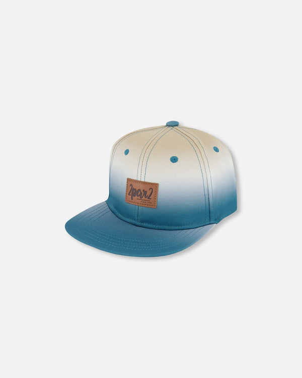 Printed Cap Bluish Gray And Beige - G30VBC_082