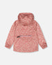 Printed Packable Windbreaker Small White Flowers On Pale Pink - G30W48_006