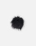 Black Fake Fur Pompom For Hat Outdoor Accessories Deux par Deux 