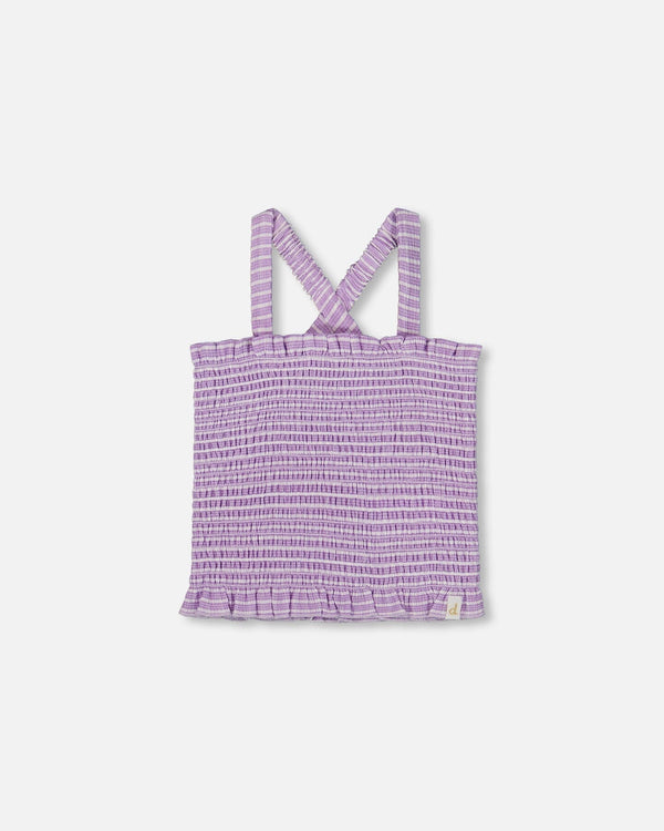Smocked Tank Top Lilac - G30YG73_564